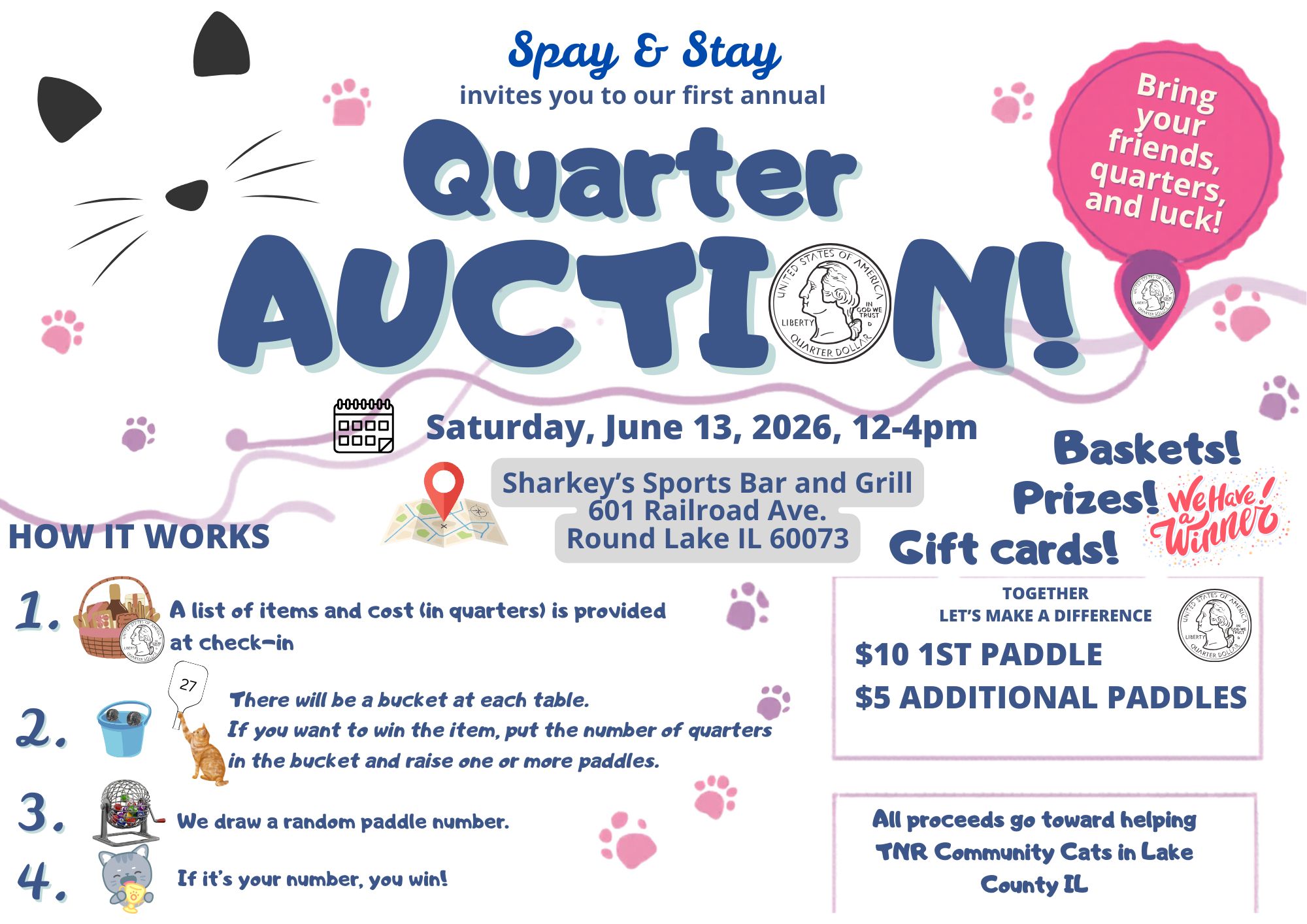 Quarter Auction and Silent Auction Fundraiser